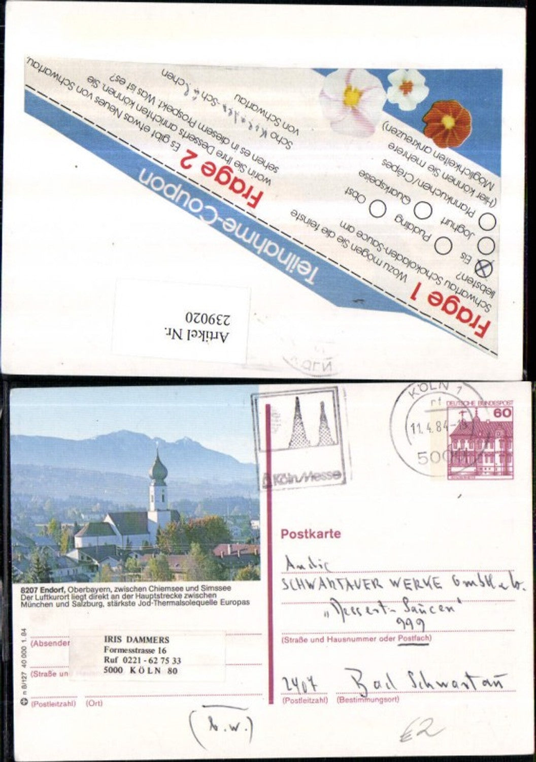 239020,Endorf in Oberbayern b. Chiemsee u. Simssee Kirche