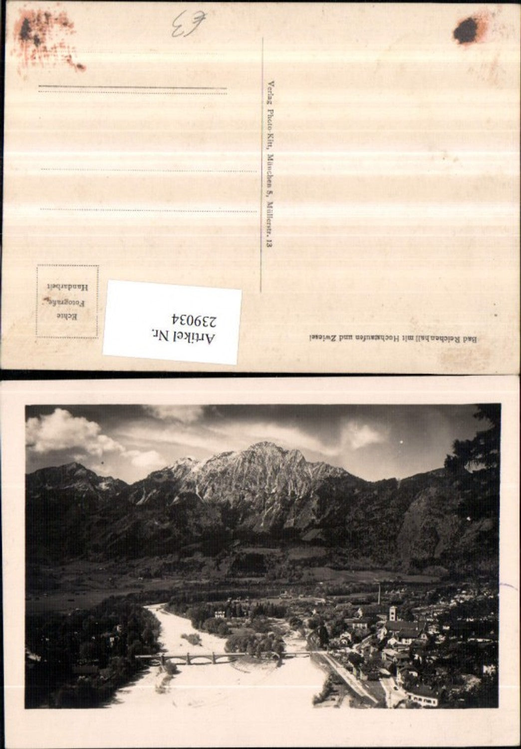 239034,Bad Reichenhall Totale m. Hochstaufen u. Zwiesel