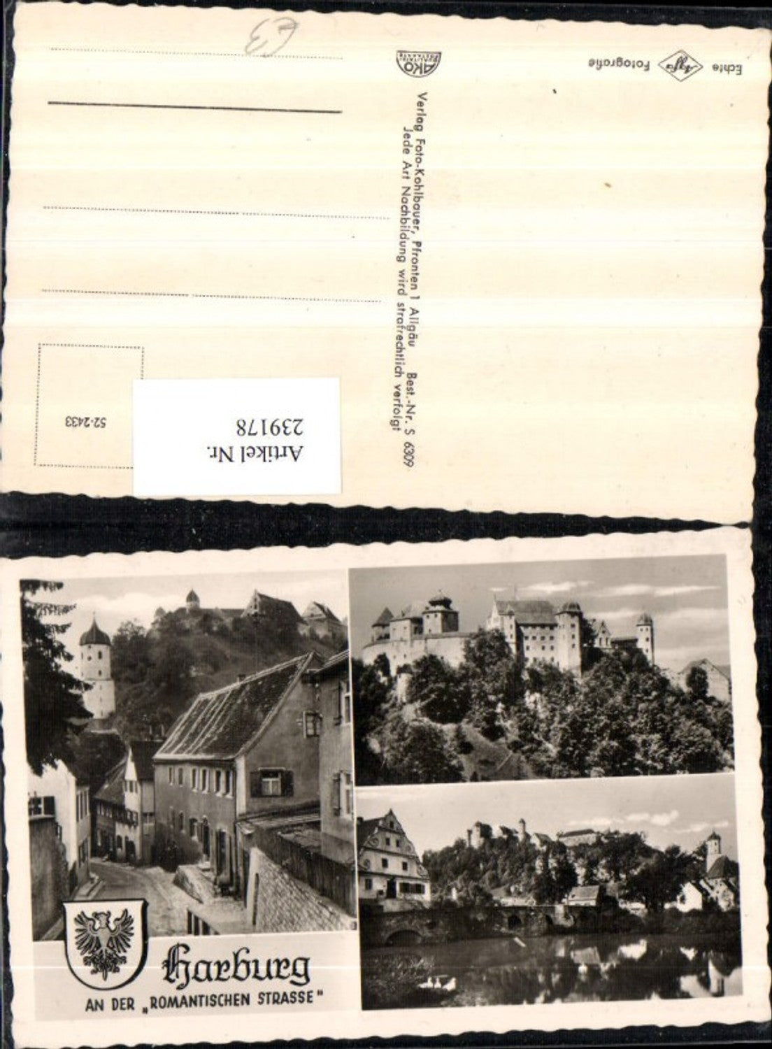 239178,Harburg Totale Burg Mehrbildkarte