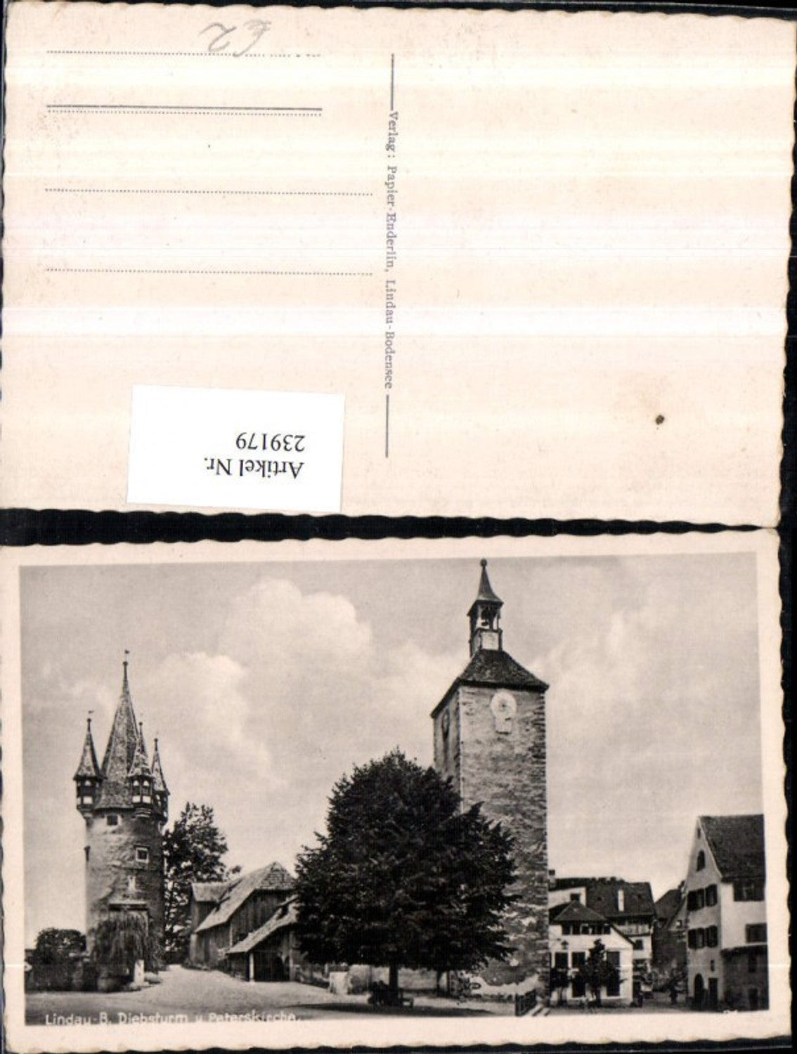 239179,Lindau i. Bodensee Diebsturm Turm u. Peterskirche