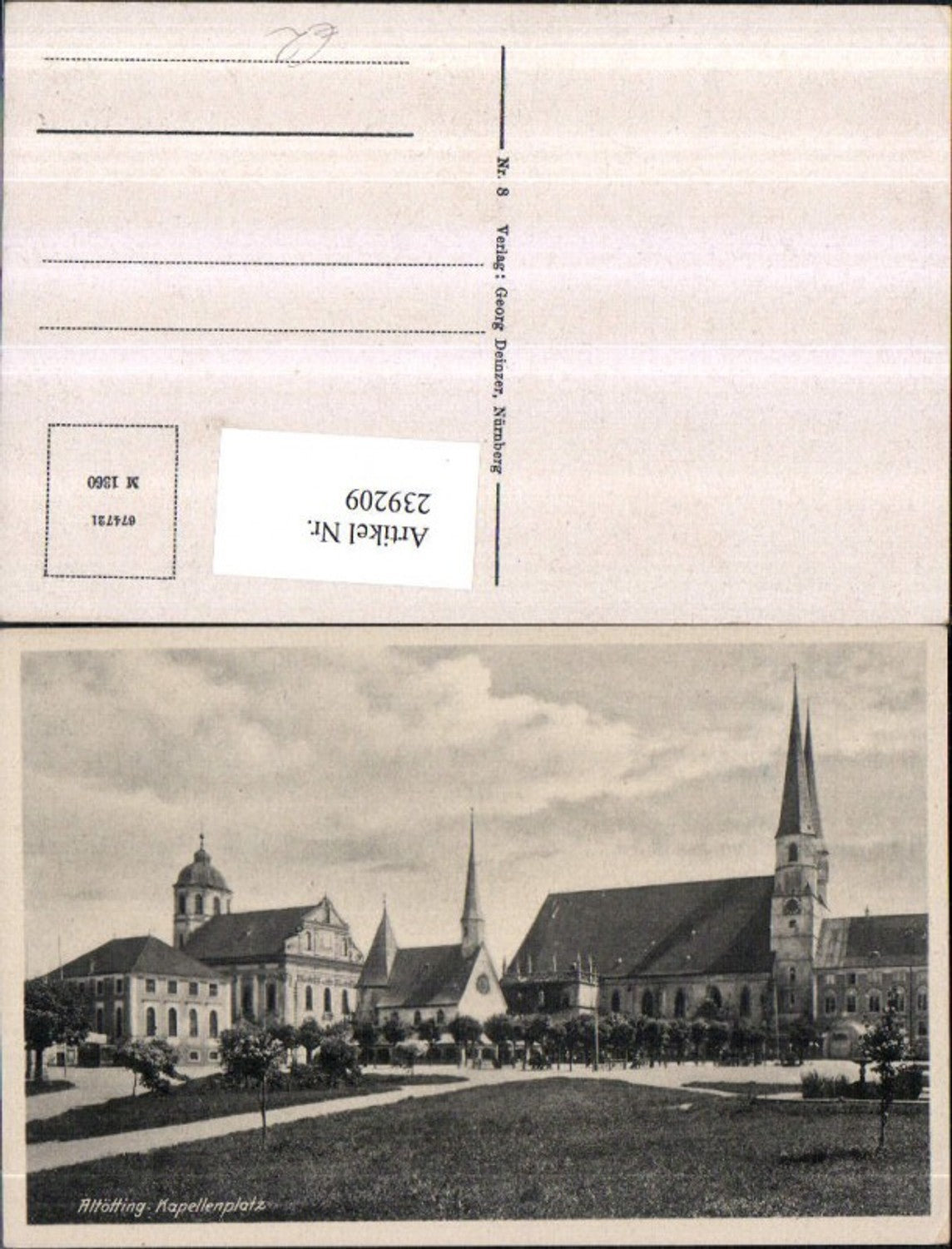 239209,Altötting Kapellenplatz Kirche Kapelle
