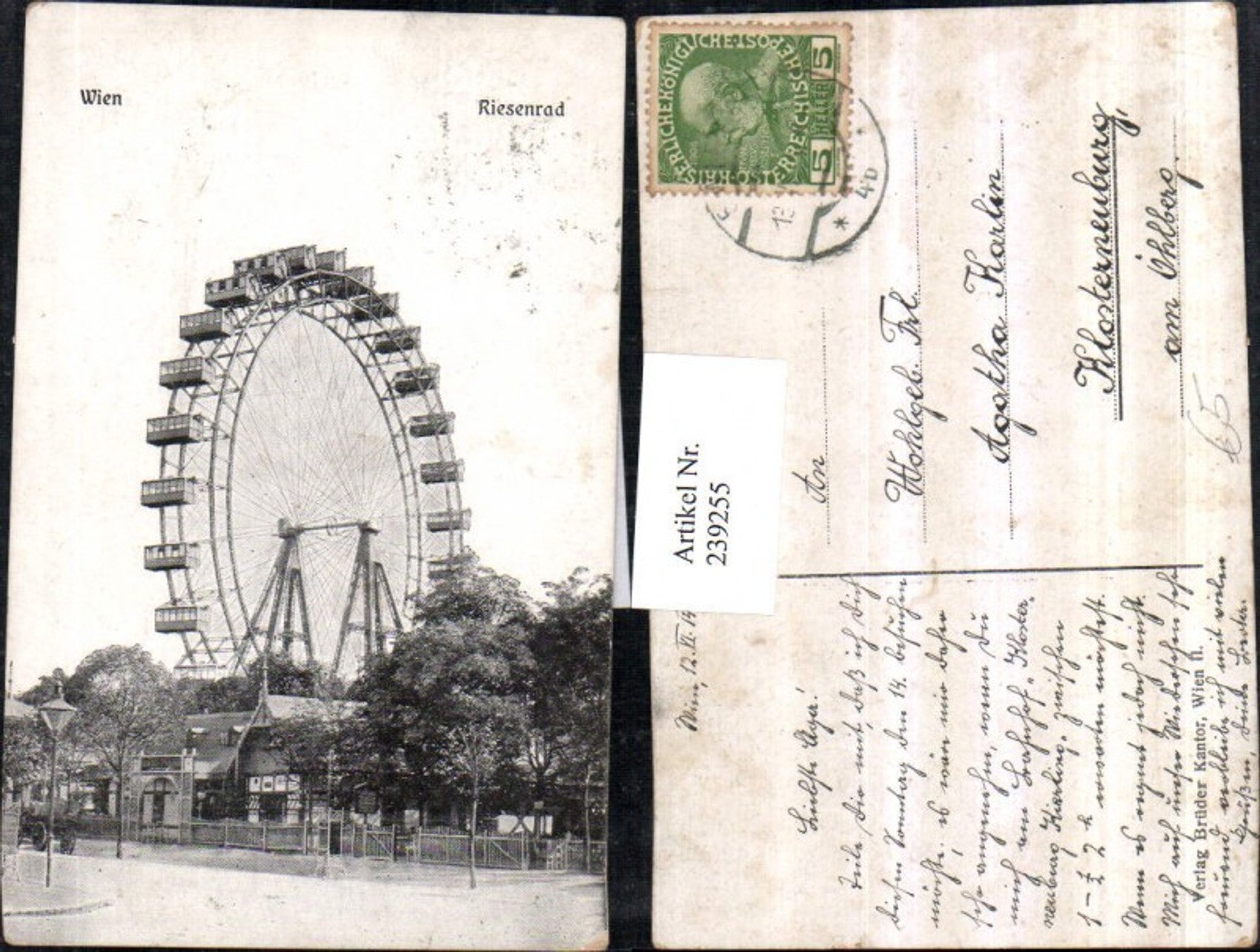 Alte Ansichtskarte – Old Postcard