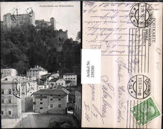 239280,Salzburg Drahtseilbahn auf Hohensalzburg Festung