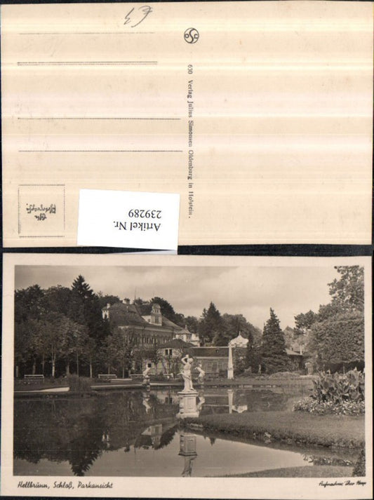 239289,Salzburg Schloss Hellbrunn Parkansicht