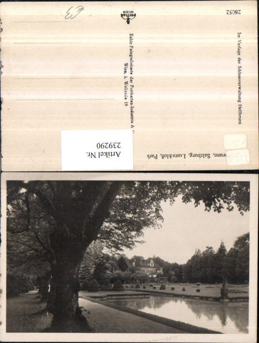 239290,Salzburg Hellbrunn Lustschloss Park