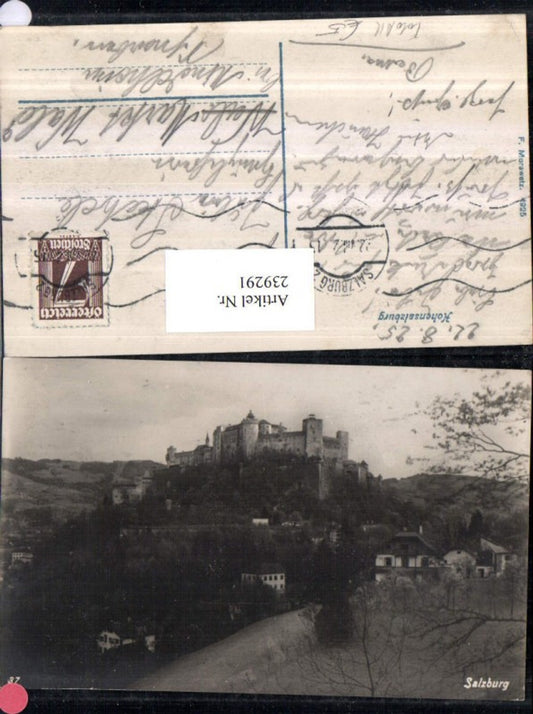 239291,Foto AK Salzburg Hohensalzburg Festung