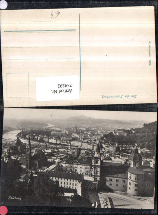 239292,Salzburg Totale von d. Festung