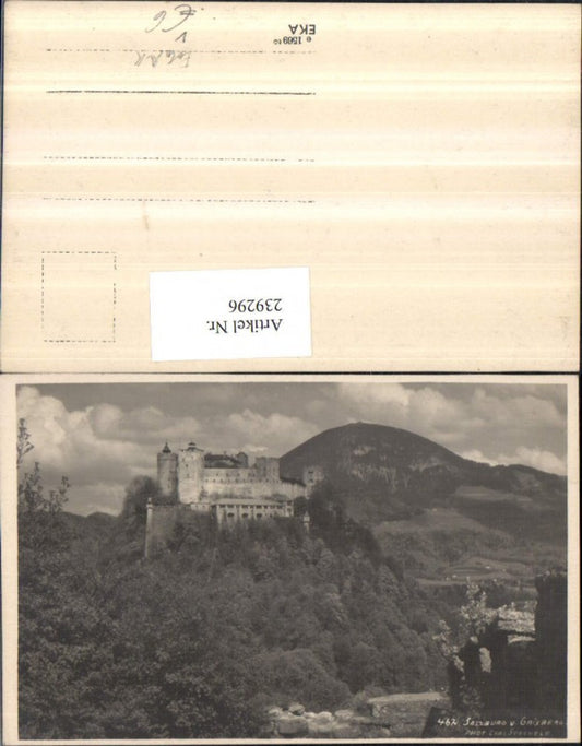 239296,Foto AK Salzburg u. Gaisberg Festung pub Foto Carl Stechele