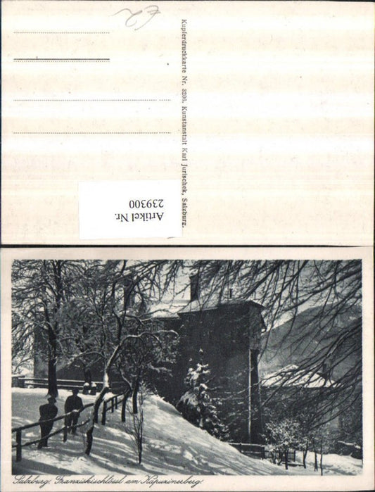 239300,Salzburg Franziskischlössl am Kapuzinerberg Winterbild