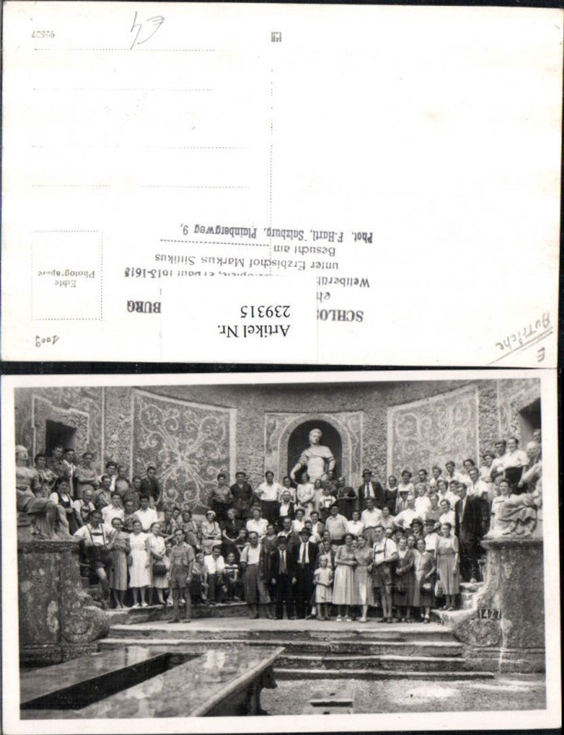239315,Salzburg Schloss Hellbrunn Personen Gruppenfoto