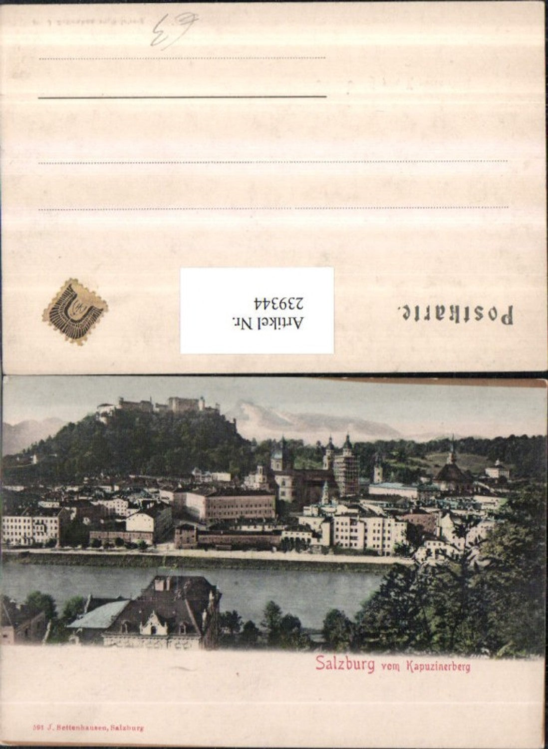 239344,Salzburg Teilansicht v. Kapuzinerberg