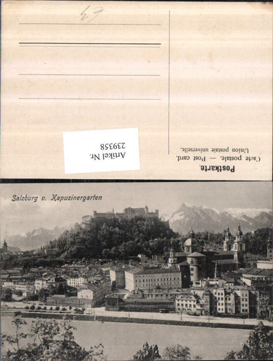 239358,Salzburg Teilansicht v. Kapuzinergarten