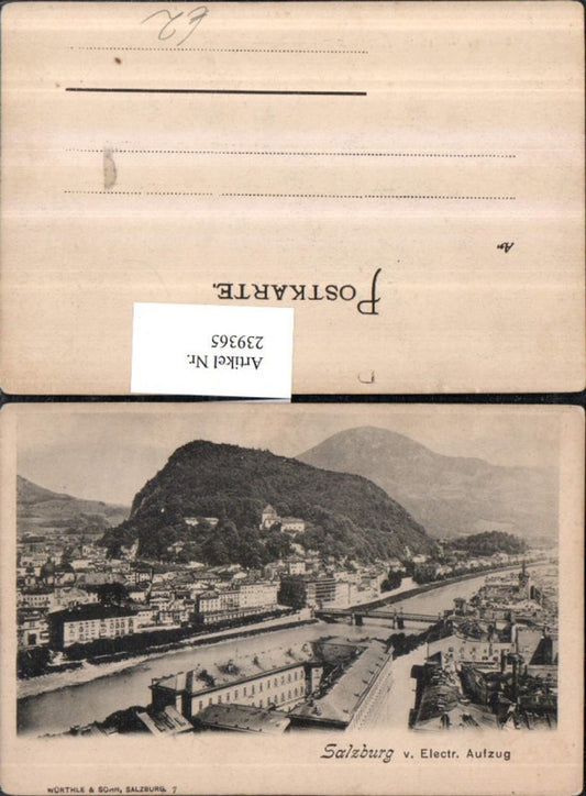 239365,Salzburg Totale v. Elektrischen Aufzug