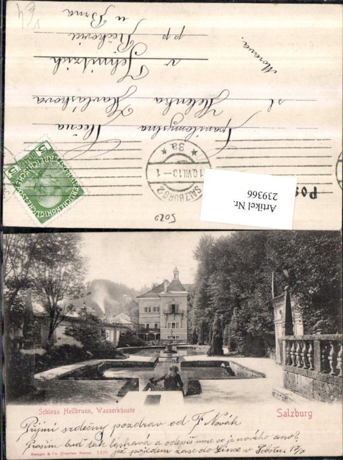 239366,Salzburg Schloss Hellbrunn Wasserkünste pub Stengel u. Co 1420