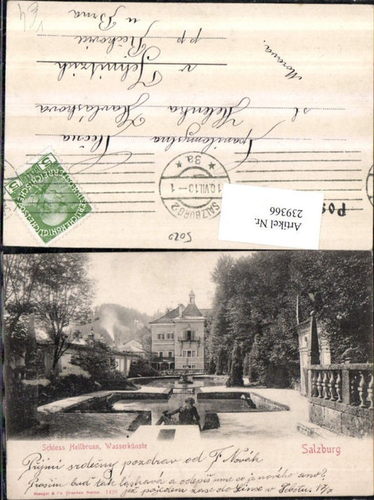 239366,Salzburg Schloss Hellbrunn Wasserkünste pub Stengel u. Co 1420