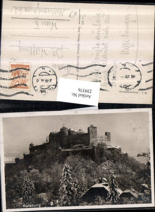 239376,Salzburg Festung Hohensalzburg Winterbild