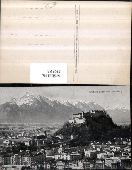 239383,Salzburg Totale geg. d. Untersberg