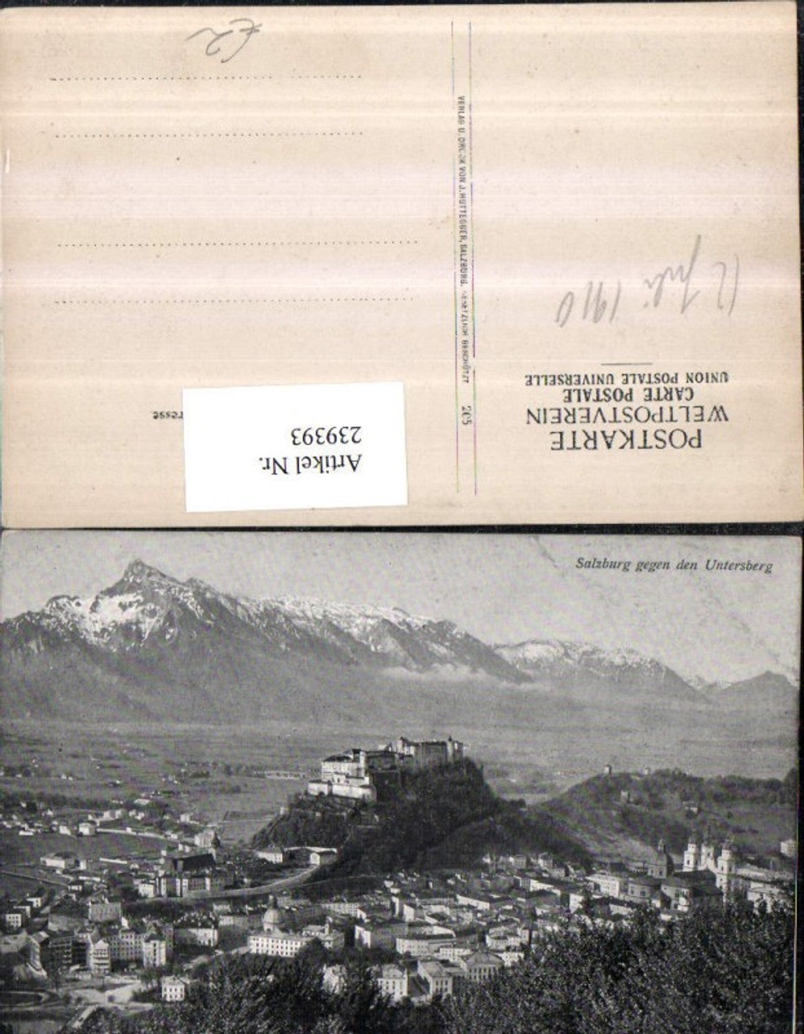 239393,Salzburg Totale geg. d. Untersberg