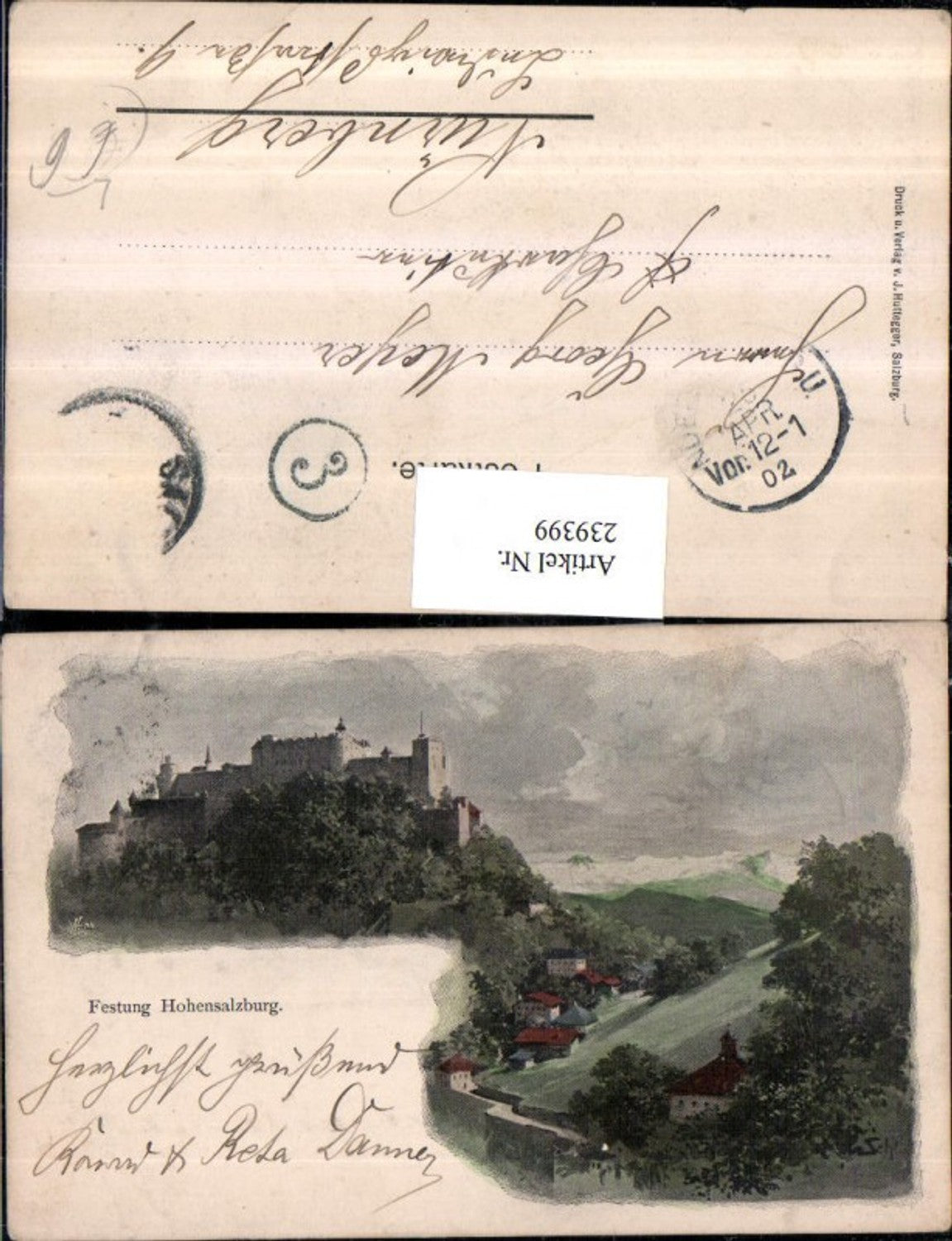 239399,Litho AK Salzburg Festung Hohensalzburg