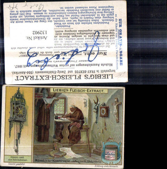 132902,Reklame Liebig Fleisch Extrakt Oxo Bouillon der Compagnie Liebig Fleischbrühe