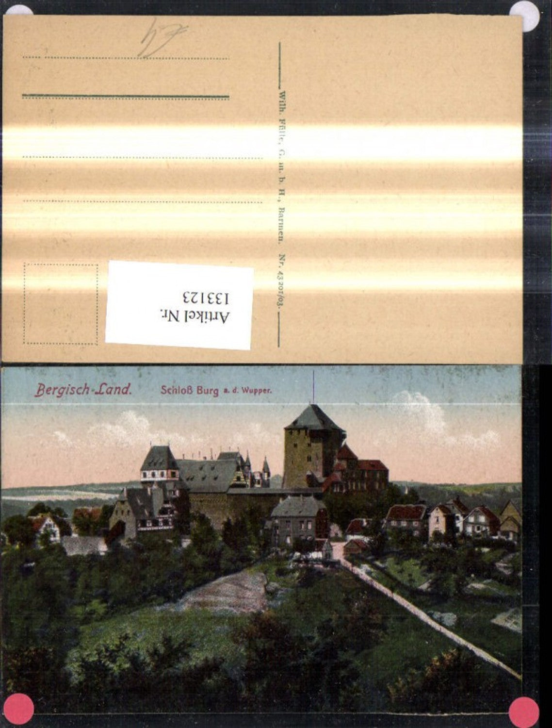 133123,Bergisch Land Schloß Burg a. d. Wupper