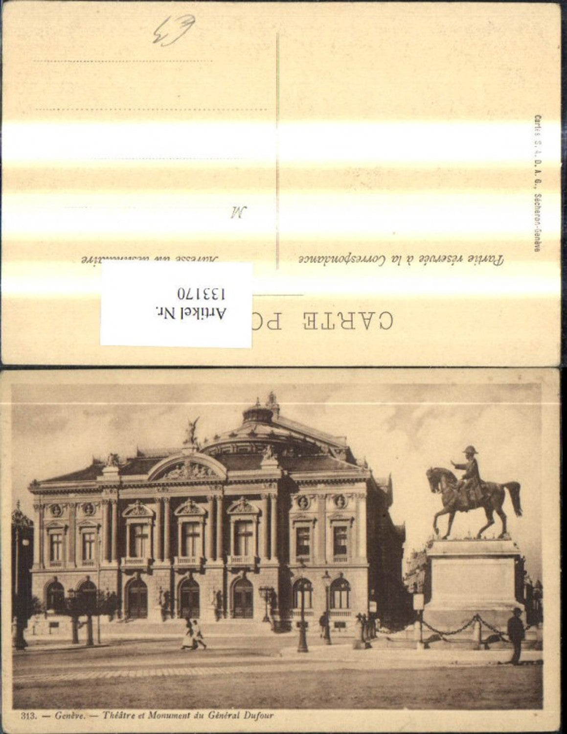 133170,Theater Geneve Genf Monument du General Dufour Denkmal