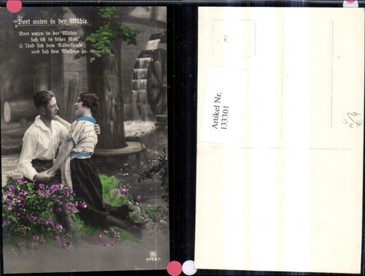 133301,Wassermühle Mühle Paar Umarmung Spruch Text pub RPH 6769/1