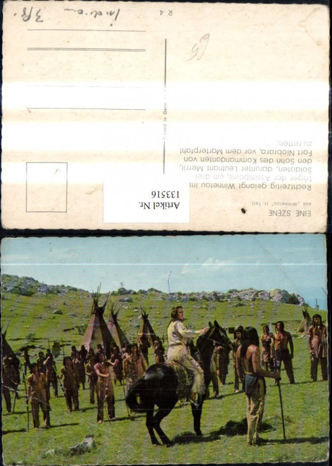 133516,Szene Winnetou II Teil Karl May Pierre Brice Schauspieler