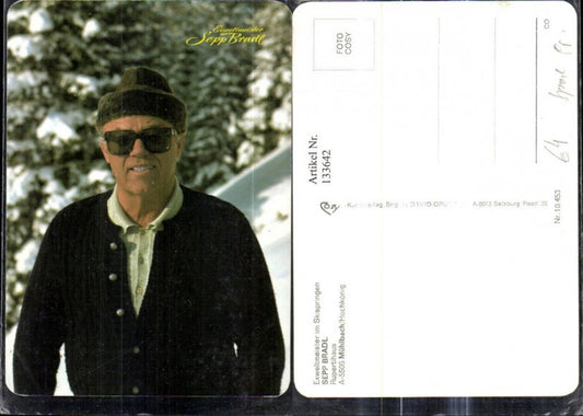 133642,Sportler Sepp Bradl Skispringen Mühlbach Hochkönig Rupertihaus