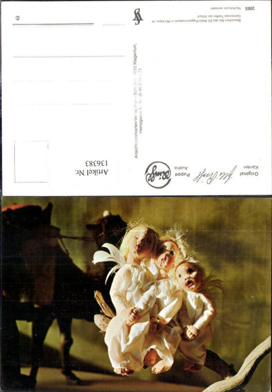 136383,Puppen Elli Riehl 2065 Spielzeug Engel singen a. Ast