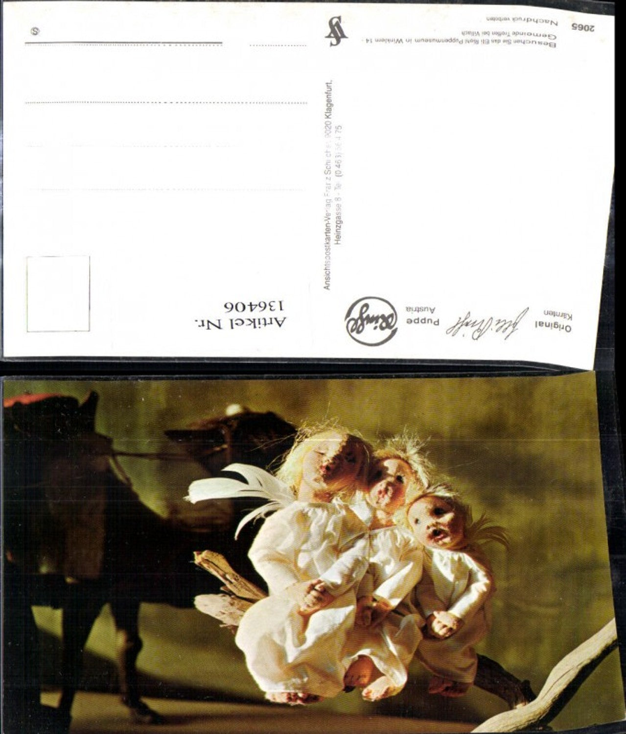 136406,Puppen Elli Riehl 2065 Spielzeug Engel singen a. Ast