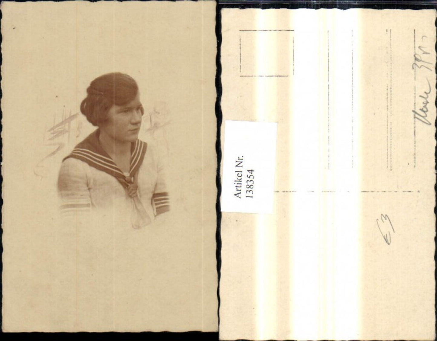138354,Foto Ak Frau Uniform Matrosenanzug