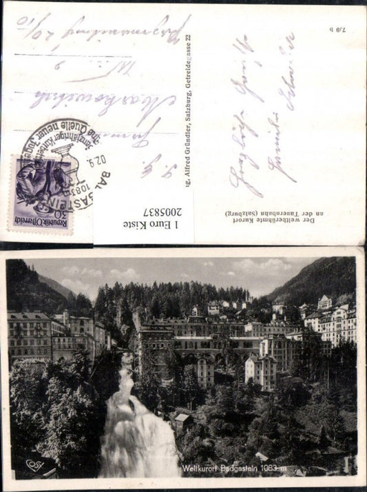 2005837,Badgastein Bad Gastein Teilansicht Wasserfall pub Cosy