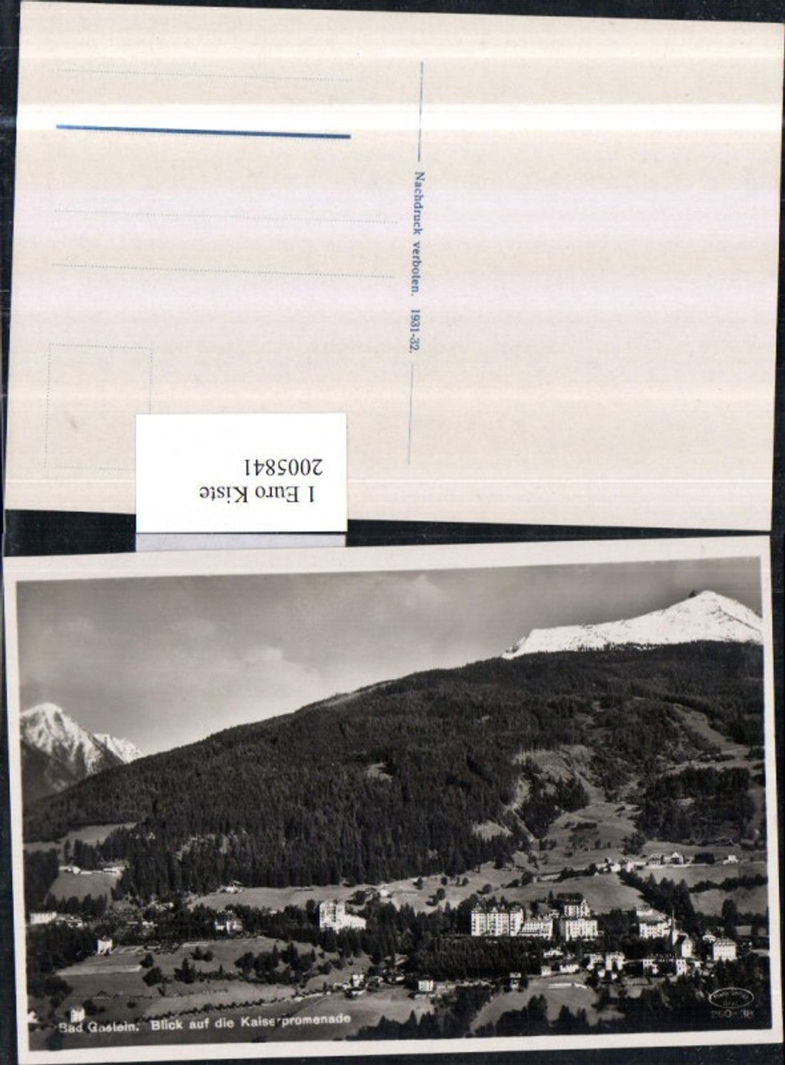 2005841,Bad Gastein Totale Blick auf d. Kaiserpromenade