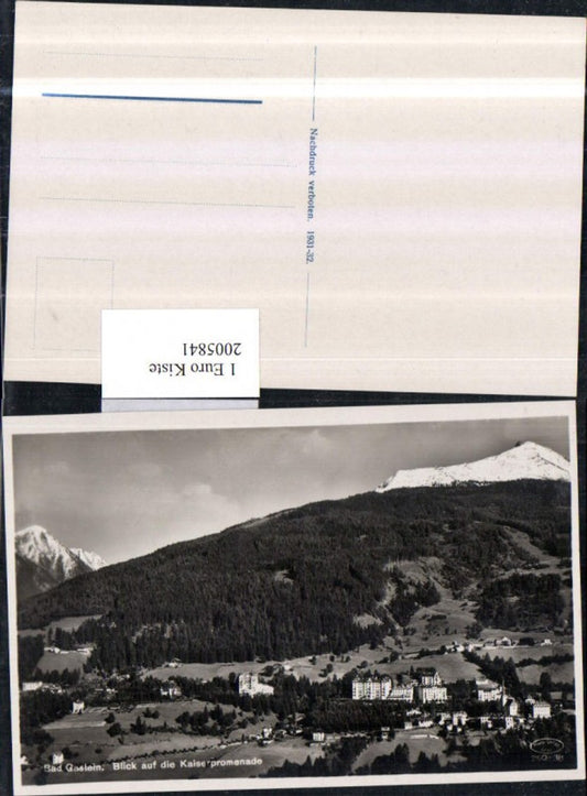 2005841,Bad Gastein Totale Blick auf d. Kaiserpromenade