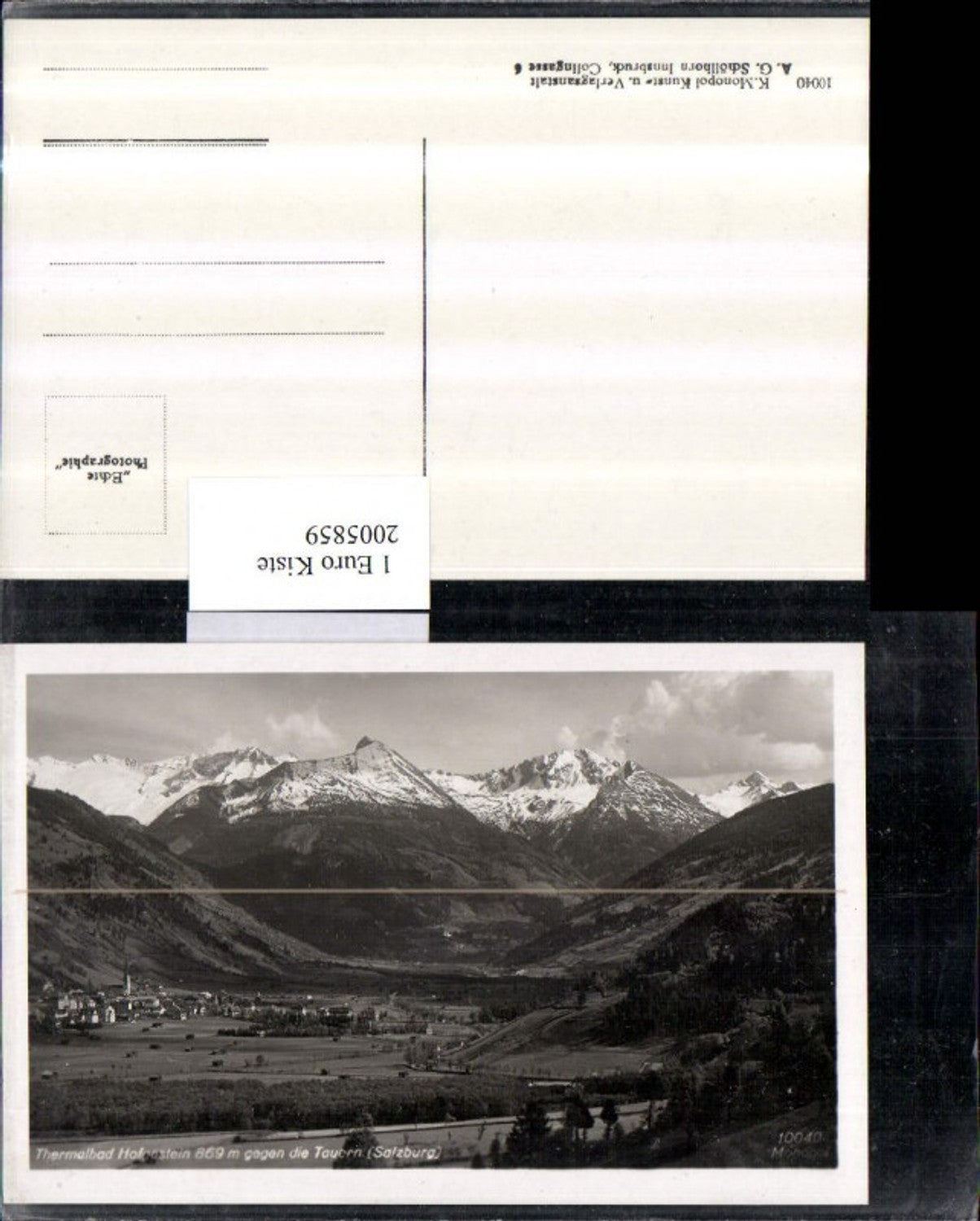 2005859,Bad Hofgastein Totale geg. d. Tauern