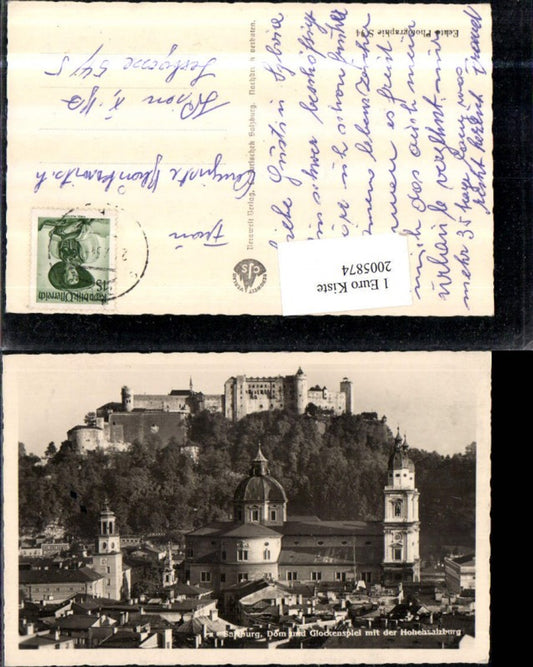 2005874,Salzburg Dom u. Glockenspiel m. d. Festung Hohensalzburg