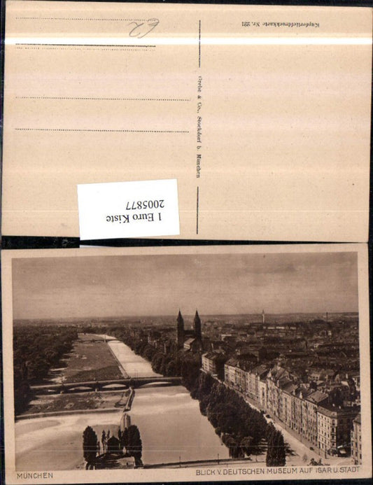 2005877,München Teilansicht Blick v. Deutschen Museum auf Isar u. Stadt