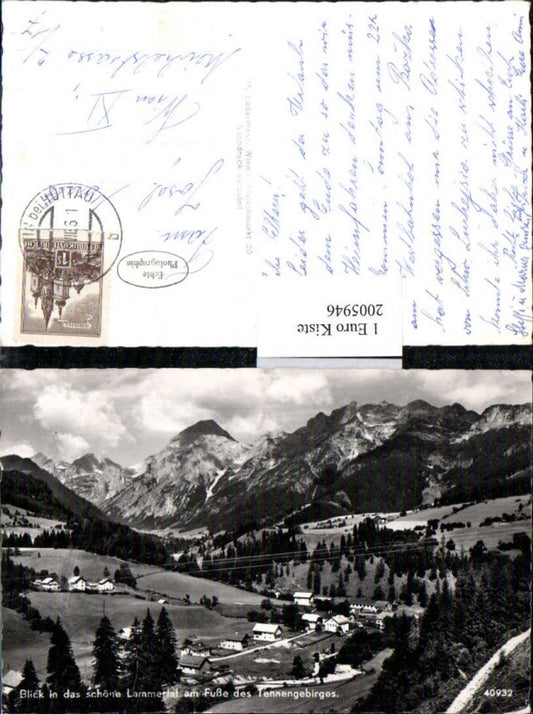 2005946,Blick in d. Schöne Lammertal am Fuße d. Tennengebirges Totale