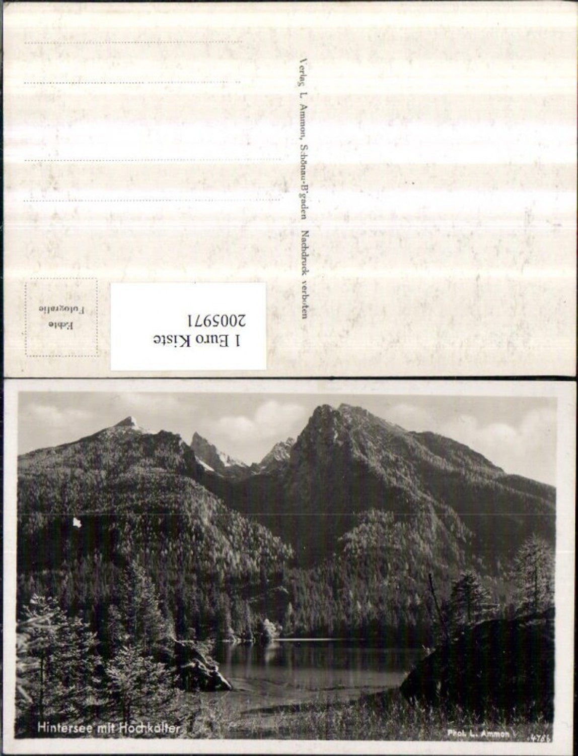 2005971,Hintersee See m. Hochkalter Bergkulisse