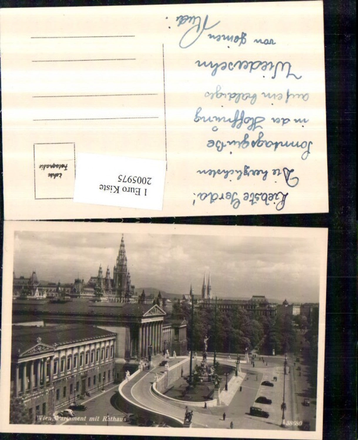 2005975,Wien Parlament m. Rathaus u. Brunnen