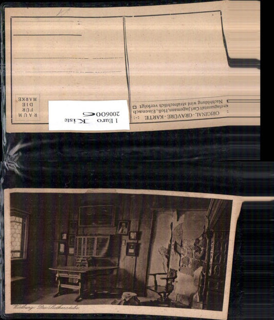 2006006,Wartburg b. Eisenach Die Lutherstube Innenansicht