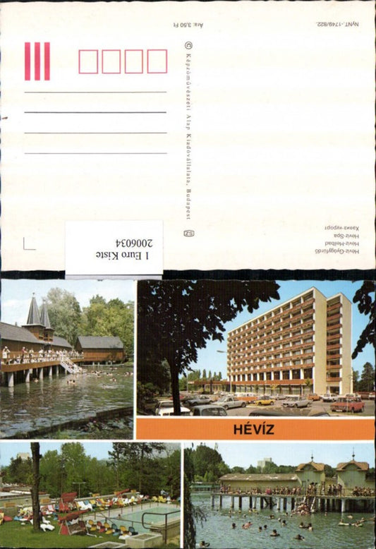 2006034,Heviz Heuwies Heilbad Freibad Schwimmbad Mehrbildkarte