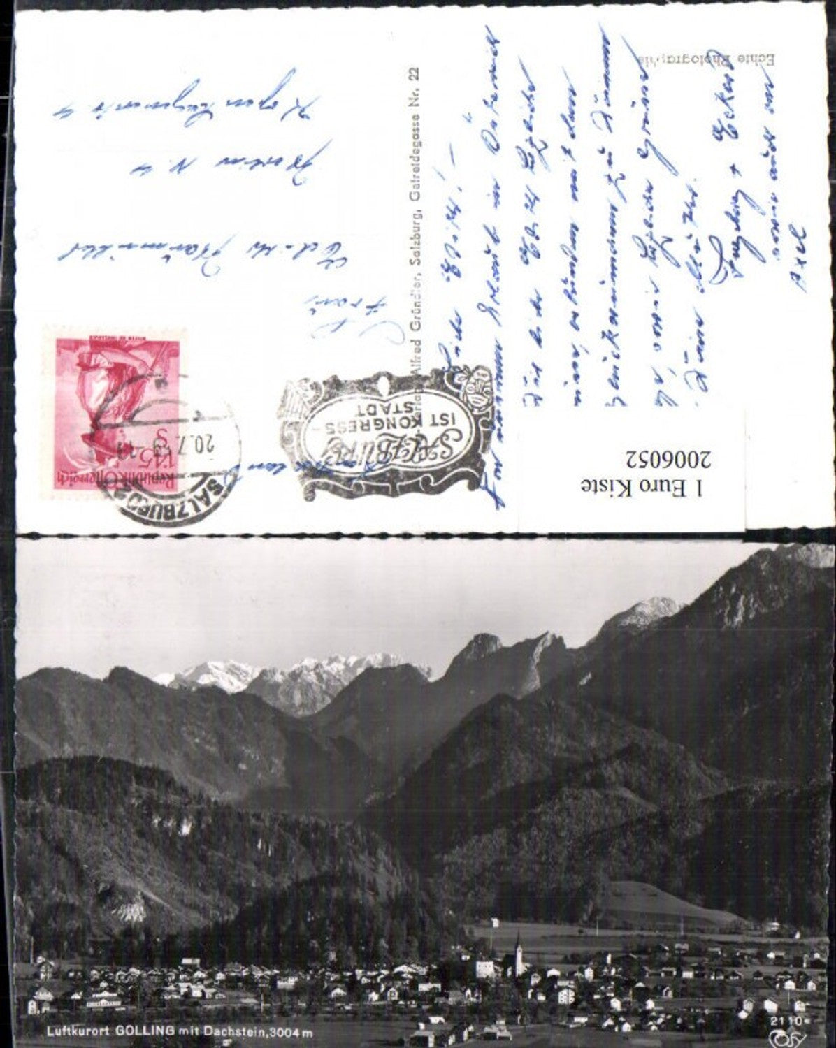 2006052,Golling Totale m. Dachstein pub Cosy 2110