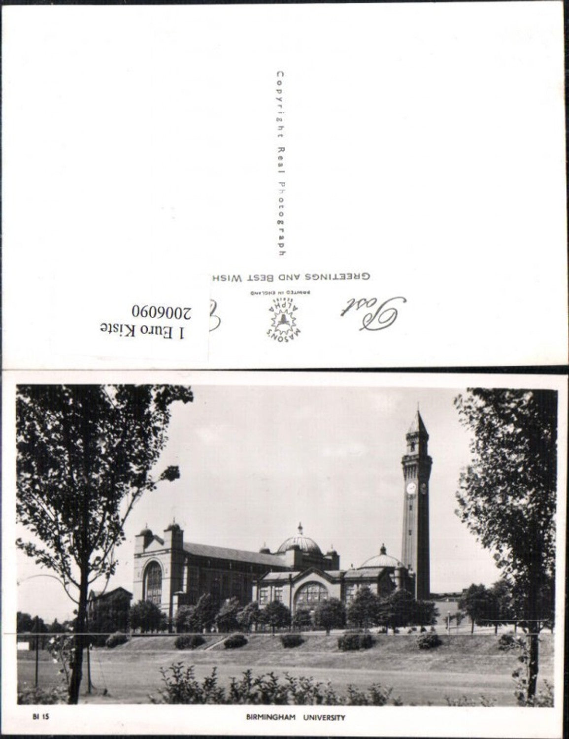 2006090,Birmingham University Universität