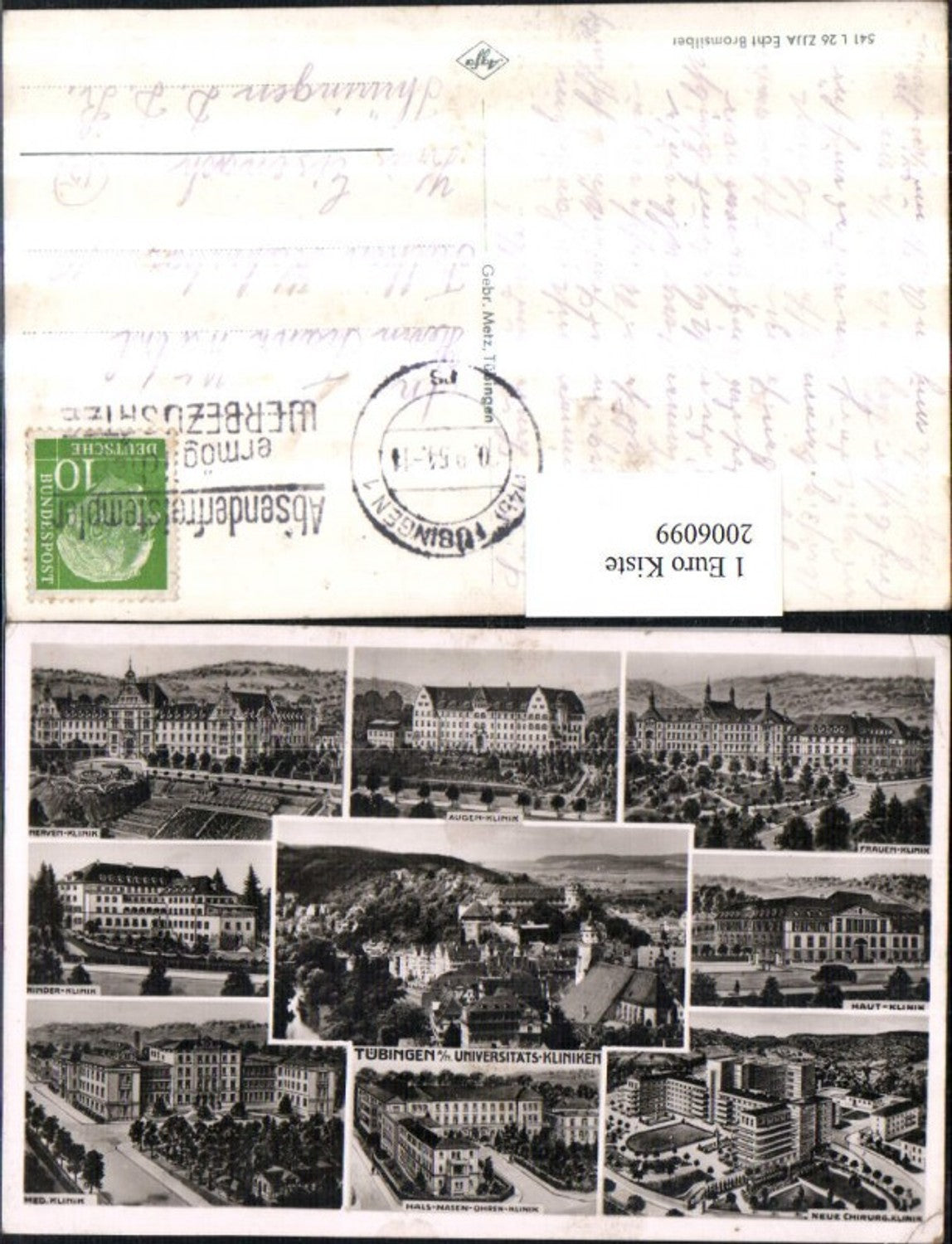 2006099,Tübingen Totale Universitäts-Kliniken Mehrbildkarte