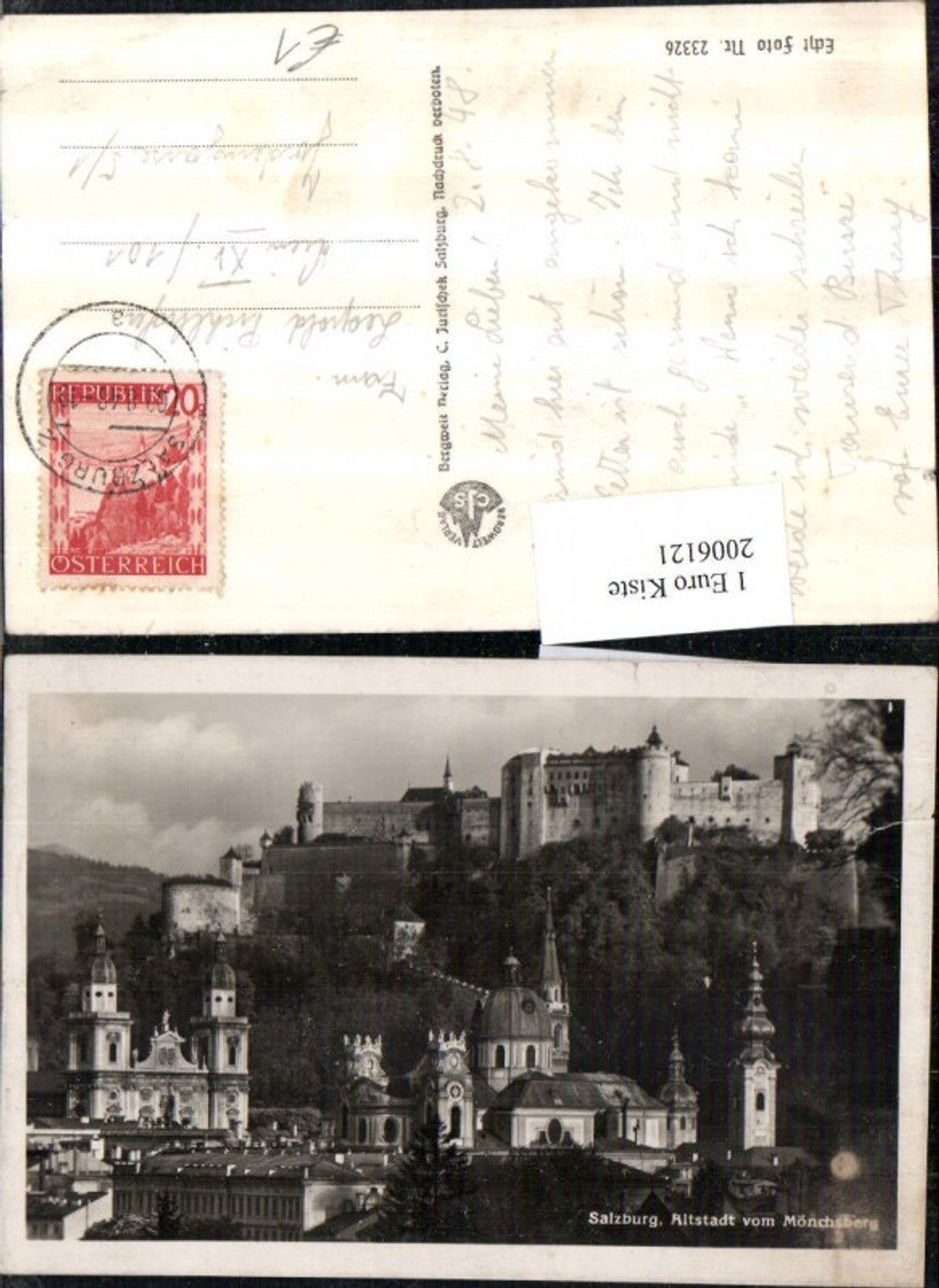 2006121,Salzburg Altstadt u. Festung v. Mönchsberg
