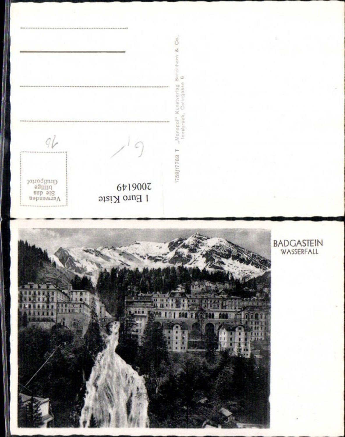 2006149,Badgastein Bad Gastein Teilansicht Wasserfall