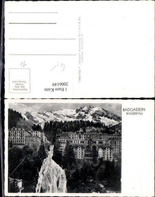 2006149,Badgastein Bad Gastein Teilansicht Wasserfall