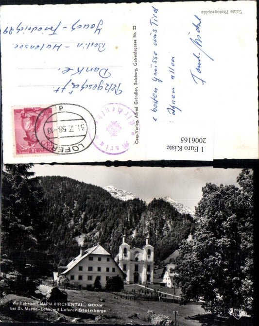 2006165,Wallfahrtsort Maria Kirchental b. St. Martin Lofer m. Loferer Steinberge
